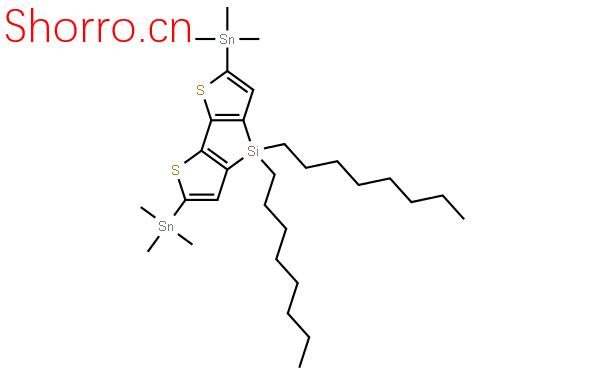 2,6-二(三甲基錫)-4,4-二辛基-二噻吩并噻咯結(jié)構(gòu)式圖片|1160106-15-9結(jié)構(gòu)式圖片