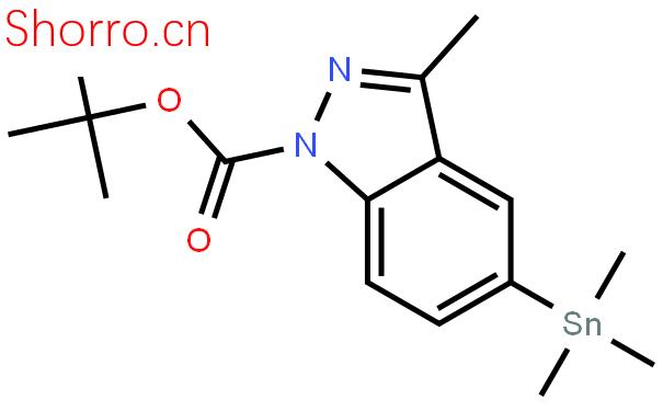 855292-59-0_1-叔丁?；?3-甲基-5-三甲基錫吲唑